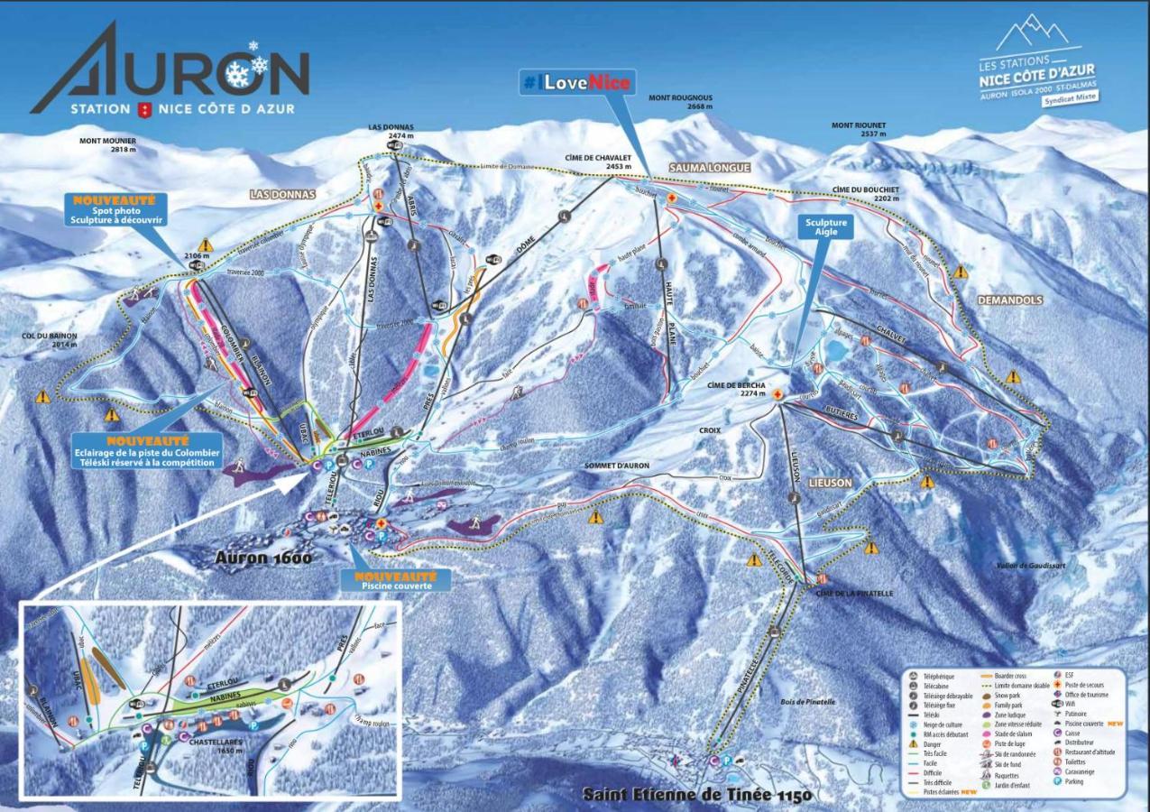 Cosy Appartement Au Calme A Deux Pas Du Centre Auron Εξωτερικό φωτογραφία